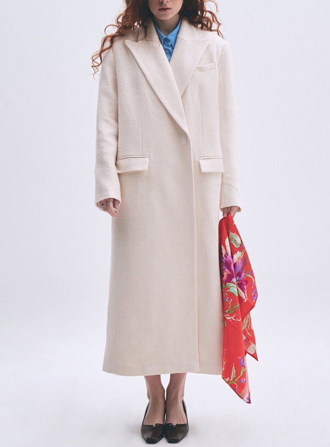 Copenhagen молочне шерстяне пальто BÚDZIKO (BDZ_CPH-CT-WT-SS25)