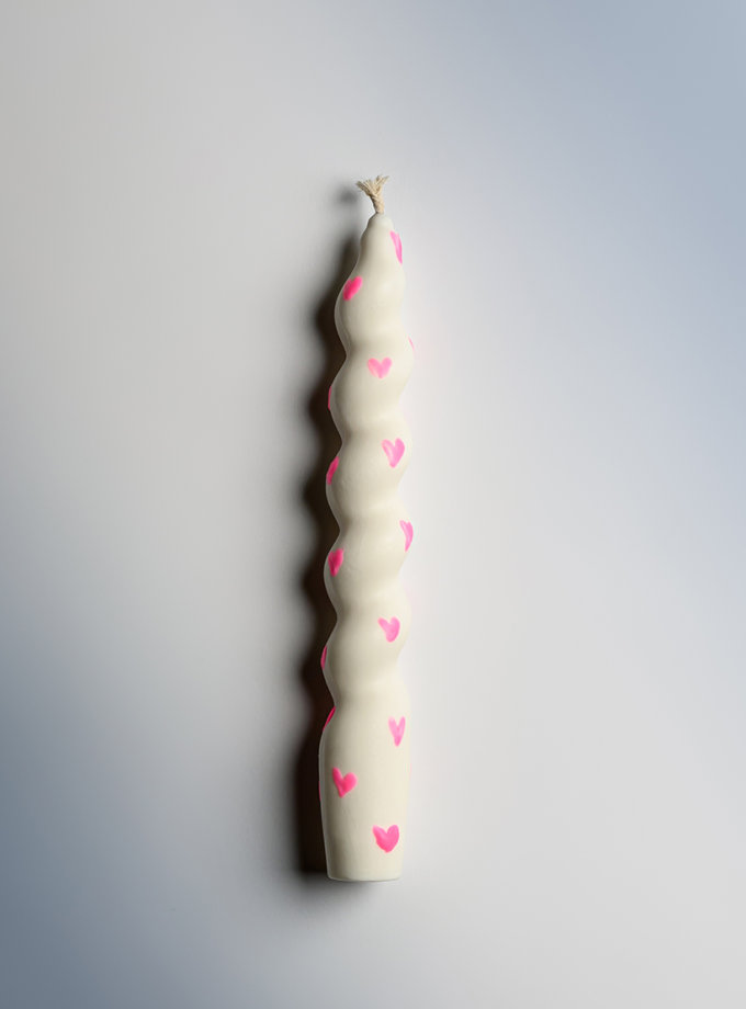 Свічка Рожеве Серце Хвиляста FIRE RABBIT (FR_NEW01)