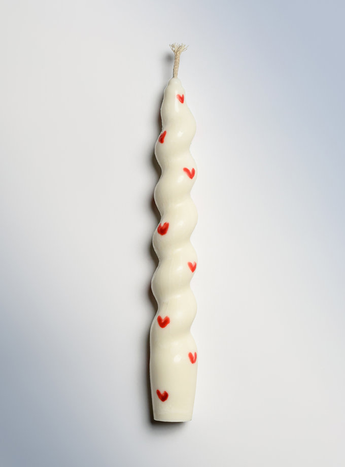 Свічка Червоне Серце Хвиляста FIRE RABBIT (FR_NEW02)