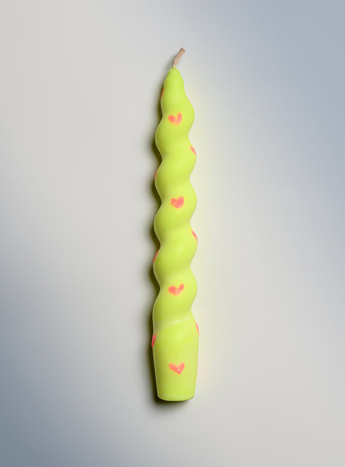 Свічка Неонове Серце Хвиляста FIRE RABBIT (FR_NEW04)