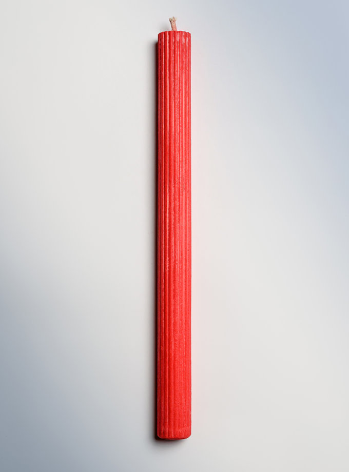 Свічка Червона Пристрасть Рифлена FIRE RABBIT (FR_RED03)