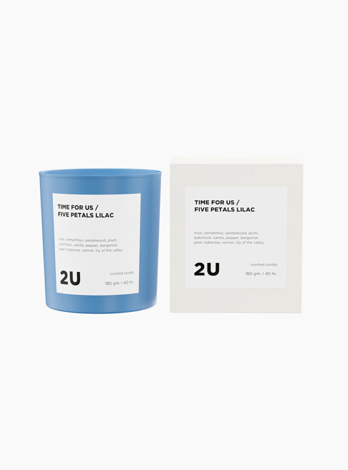 Свічка ароматична Five petals lilac 2U (2U_basic09c)
