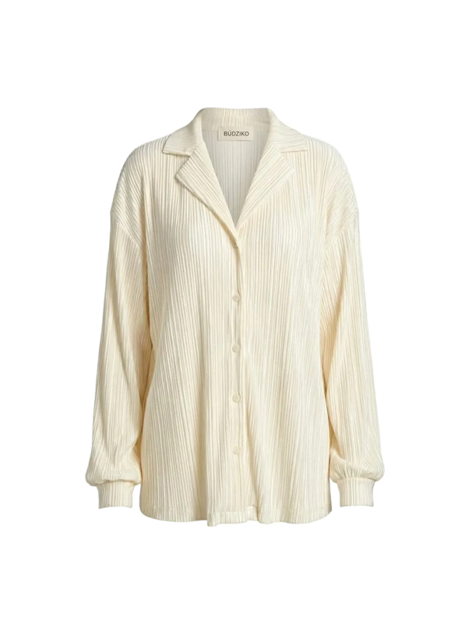 Сорочка Amelia молочна BÚDZIKO (BDZ_AML-WHT-SHRT-SS22)