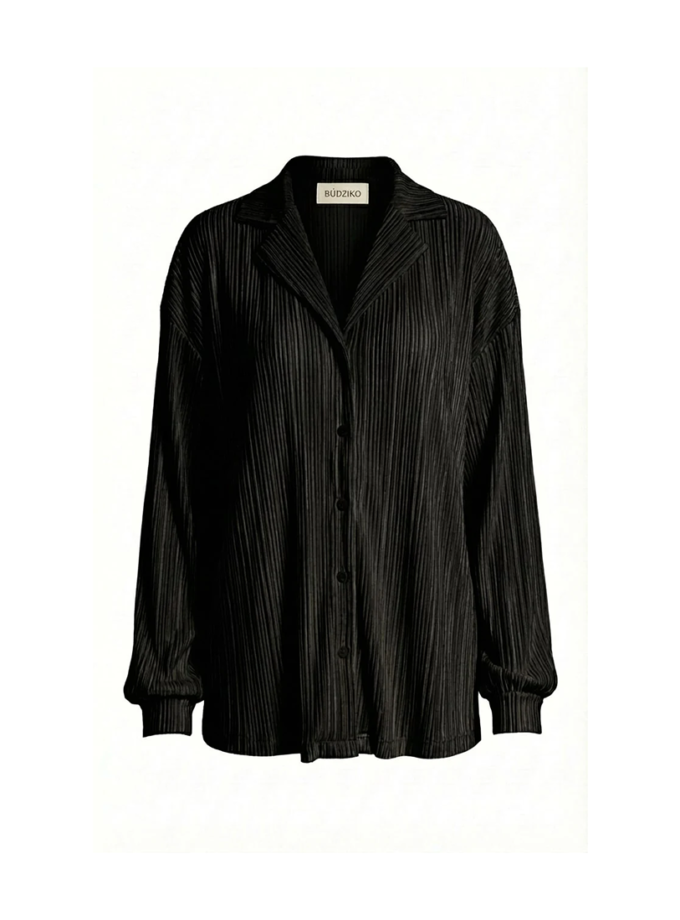 Сорочка Amelia чорна BÚDZIKO (BDZ_AML-BLCK-SHRT-SS22)