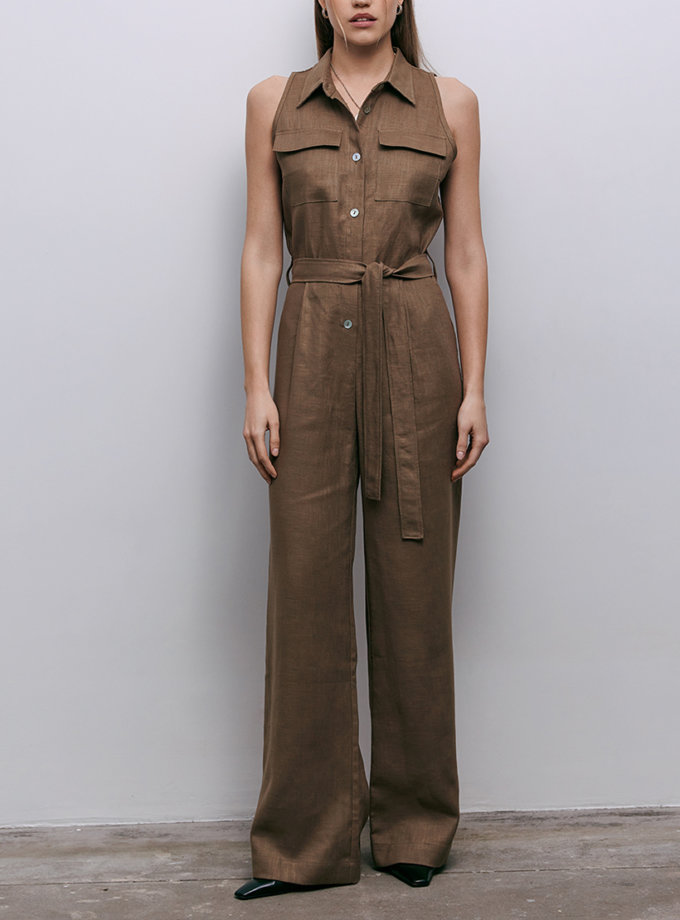 Комбінезон з брюками з кропіви CHALETY (CHLT_ Rome_Overalls_ Brown)