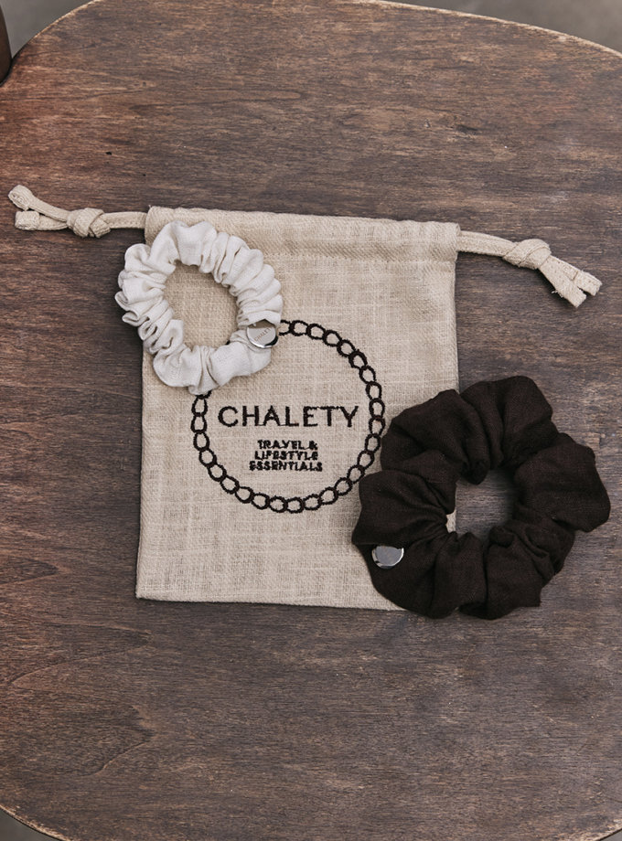 Набір із 2 аксесуарів для волосся CHALETY (CHLT_ Venice_Set_ Beige)