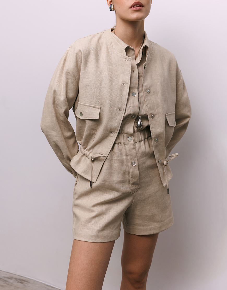 img8325web Бомбер з кропіви CHALETY (CHLT_ Tuskany_Jacket_ Beige) - фото 2