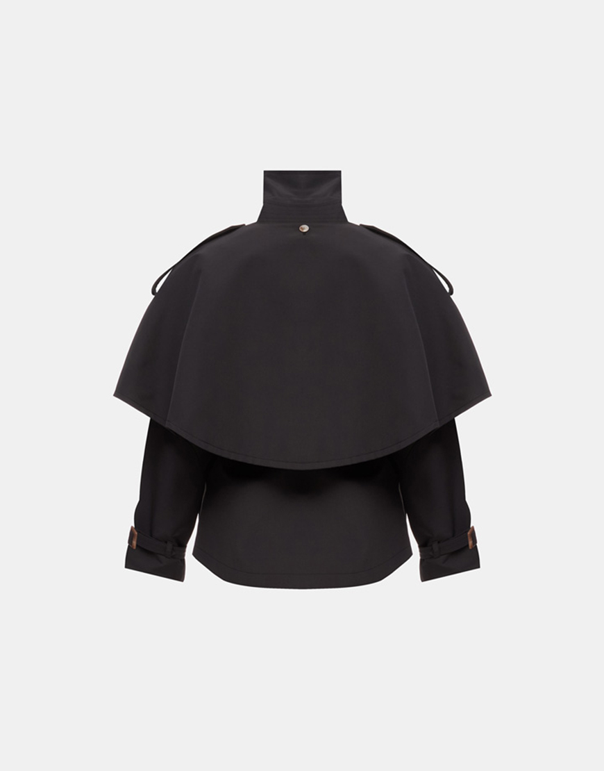 mantle_bl_2 Тренч Mantle чорний MARCHI (MRCH_ss25-03bl) - фото 2