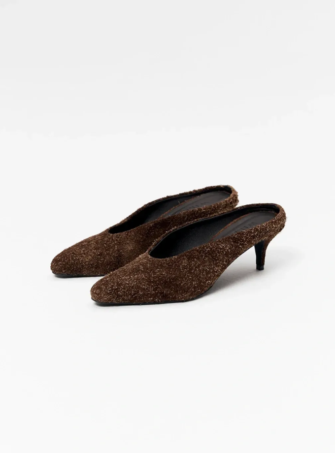 Мюлі Твіггі ворсисті шоколадні WILLO (WLL_W_2506_SS)