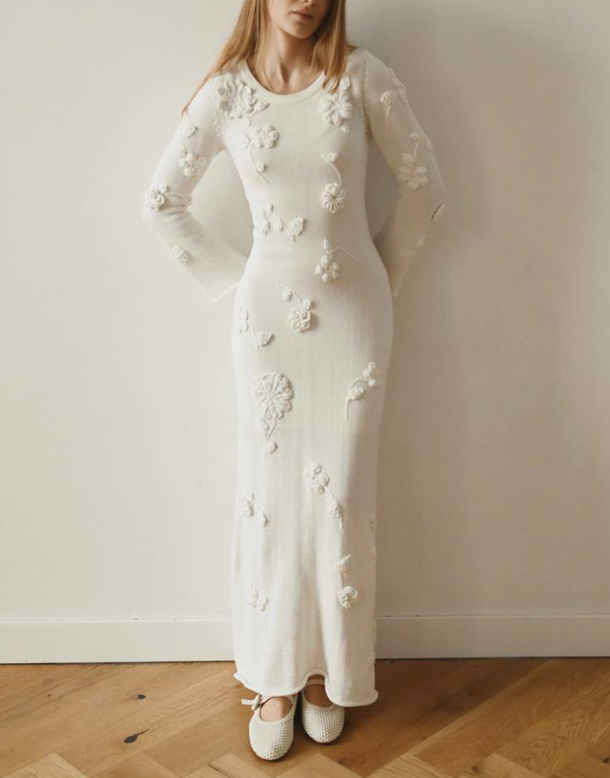photo_2025-03-13 12.49.20 Сукня Sensual з вʼязаними квітами White NYNI (NN-098-005)