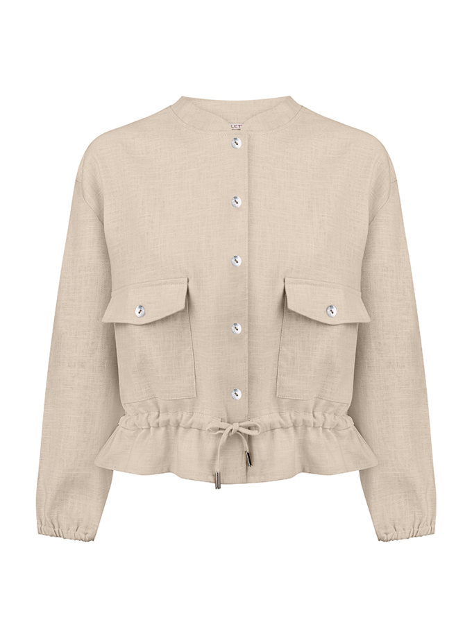 Бомбер з кропіви CHALETY (CHLT_ Tuskany_Jacket_ Beige)