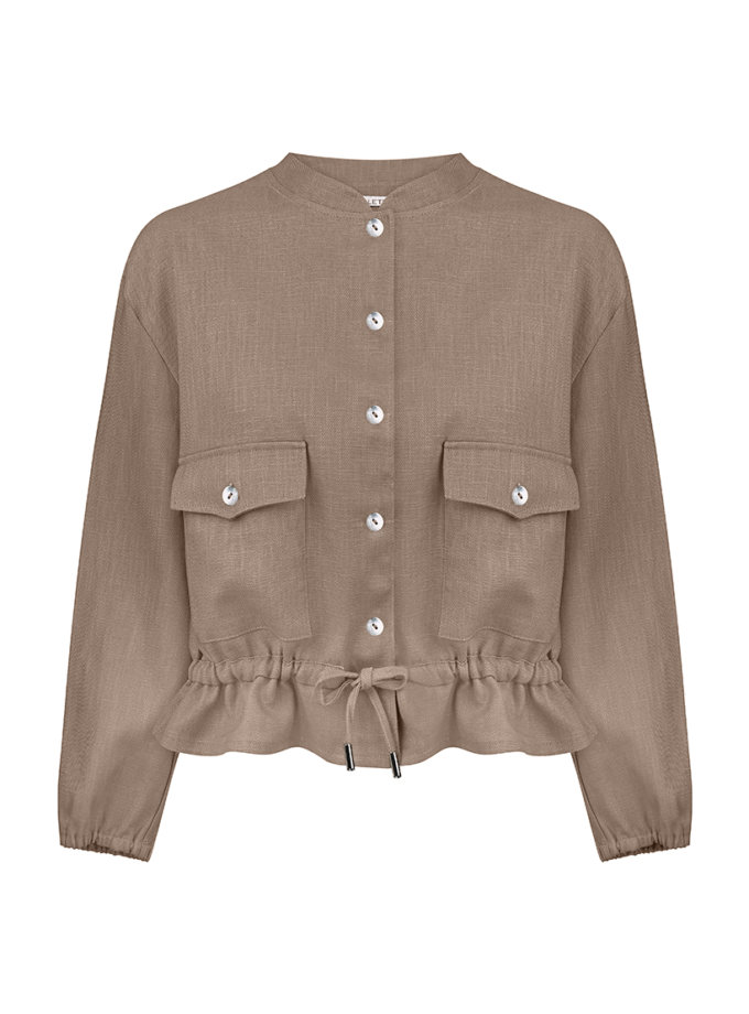 Бомбер з кропіви CHALETY (CHLT_ Tuskany_Jacket_ Brown)