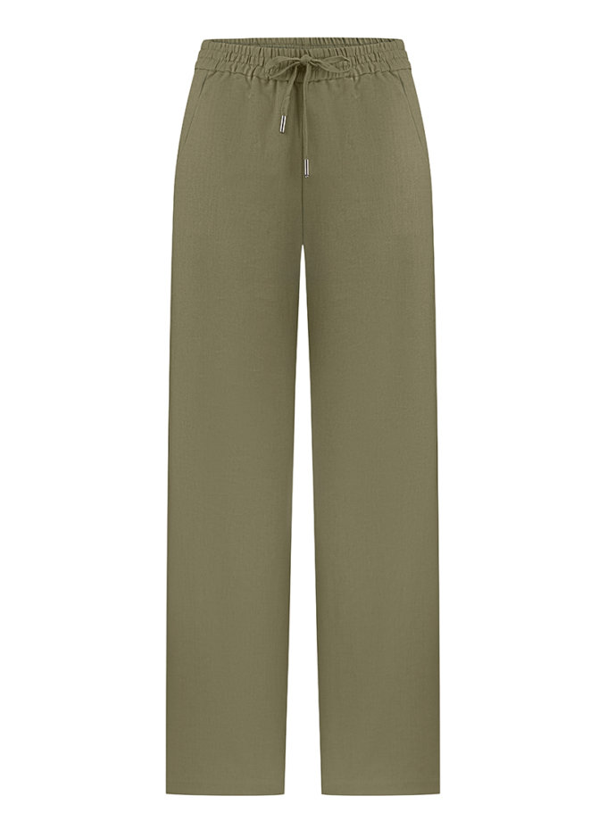 Брюки з льону зелені CHALETY (CHLT_Lazio_Pants_ Green)
