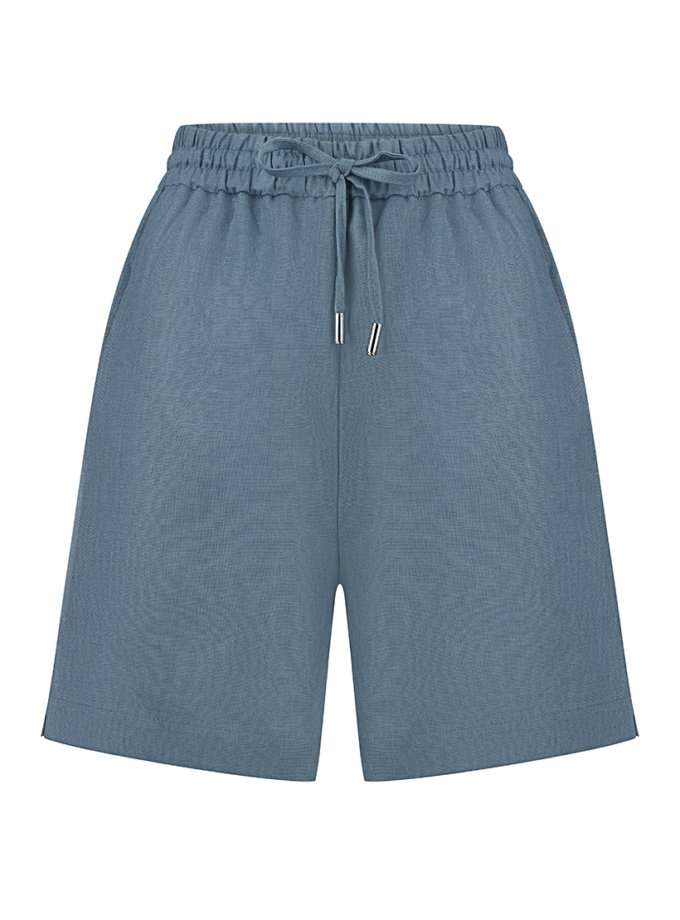 Шорти з льону блакитні CHALETY (CHLT_Sicily_Shorts_ Blue)