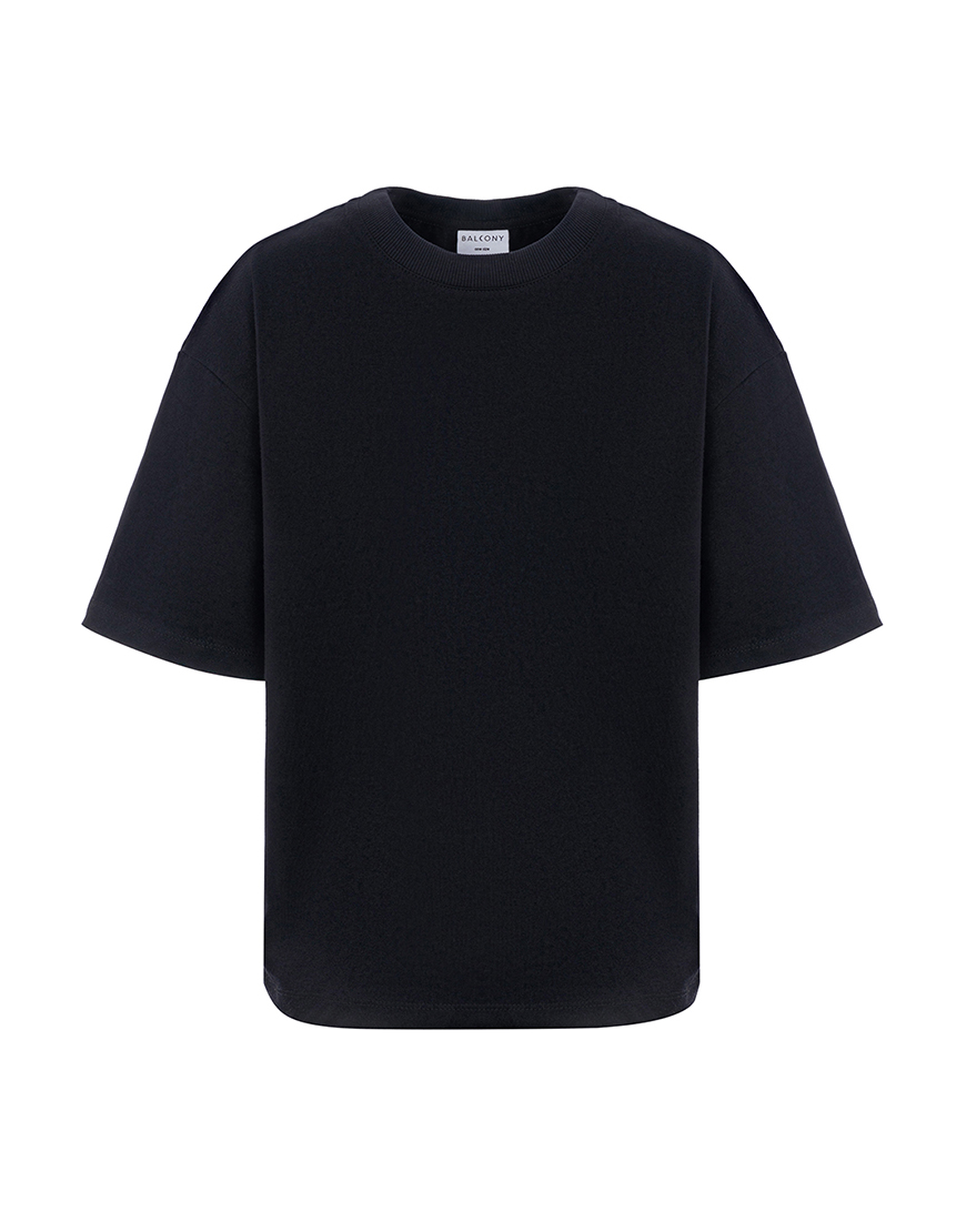 1085_3-1068x16001 Футболка чорна оверсайз BALCONY GARMENT (BLCN_1319-1) - фото 2