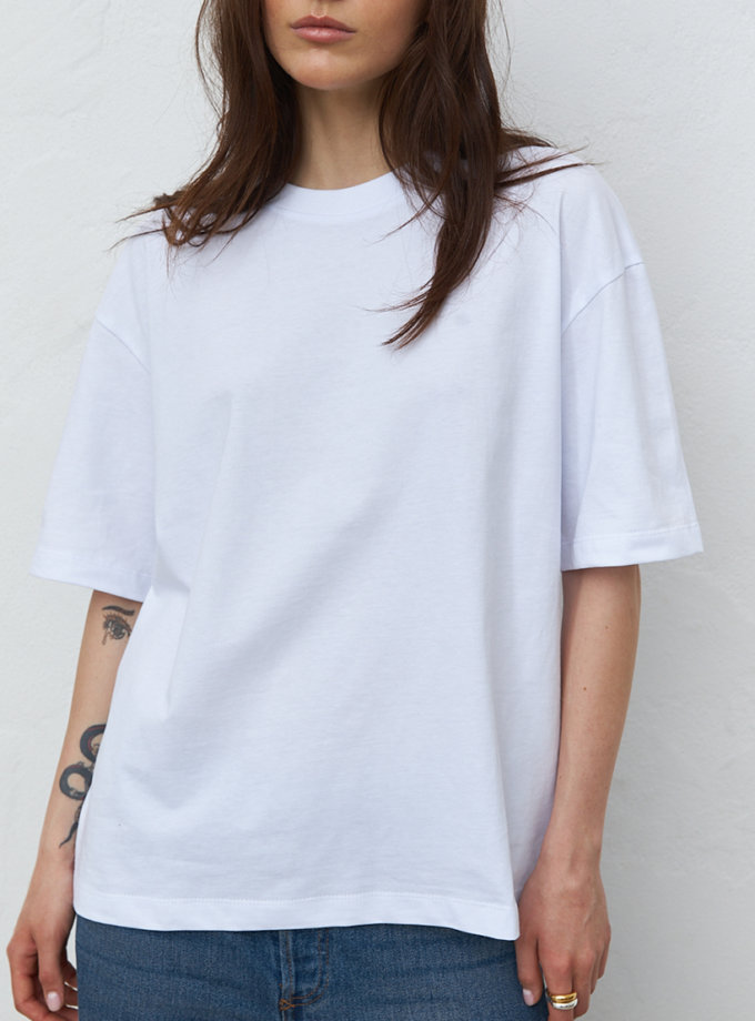 Футболка біла oверсайз BALCONY GARMENT (BLCN_1126)