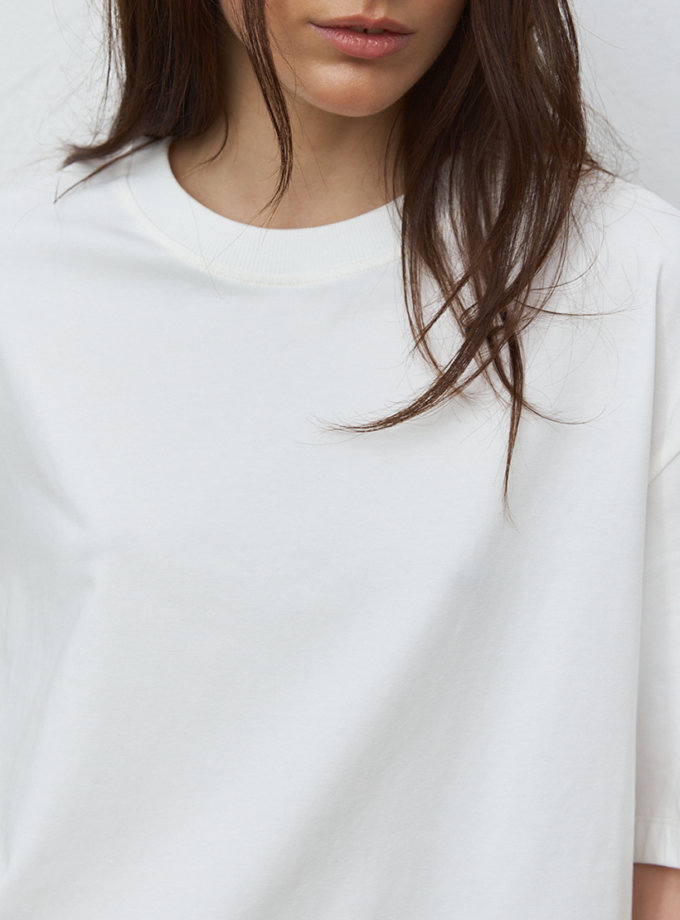 Футболка молочна oверсайз BALCONY GARMENT (BLCN_1319)