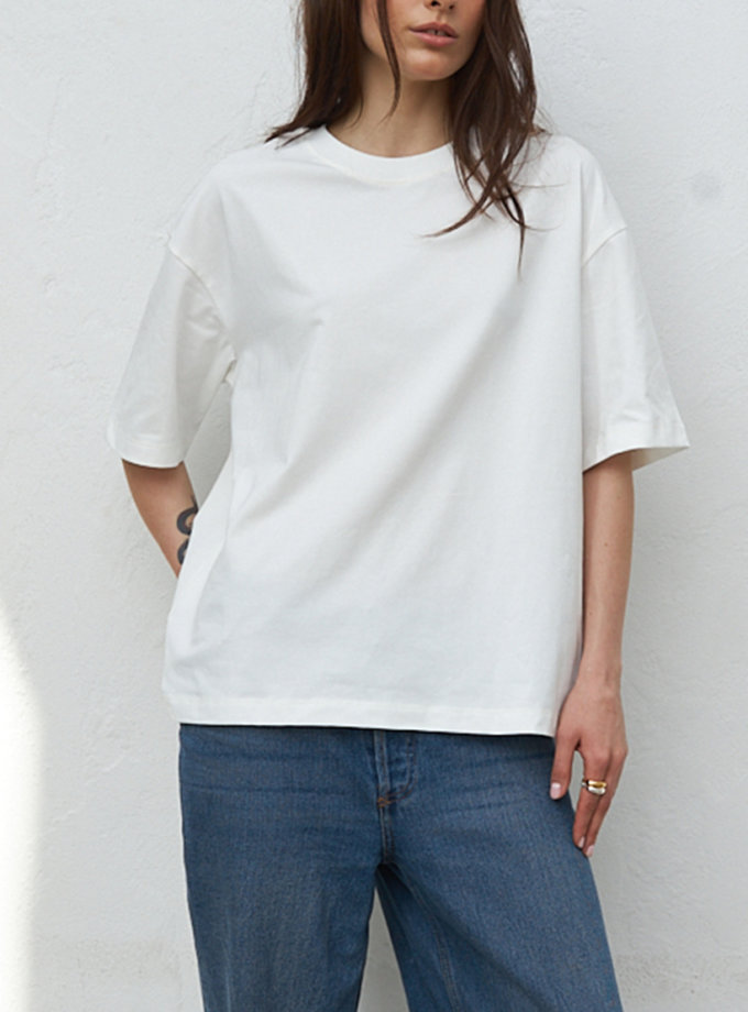 Футболка молочна oверсайз BALCONY GARMENT (BLCN_1319)