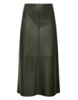 Спідниця міді A-силуету кольору оливки 7/11 SEVEN ELEVEN (SE_SE26Sk2Md_Grn) - фото 4