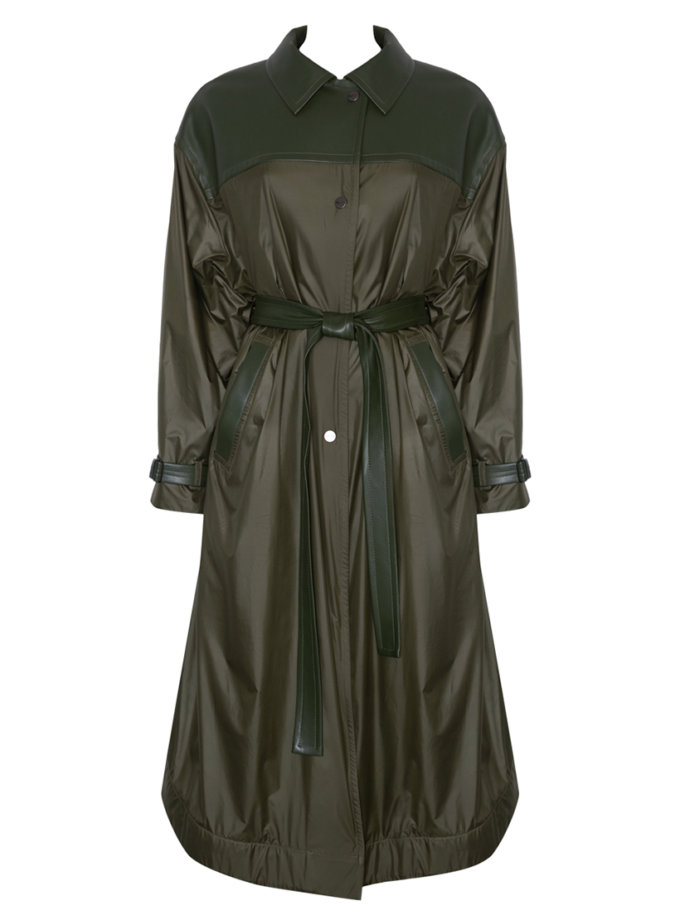 Тренч водонепроникний кольору хакі 7/11 SEVEN ELEVEN (SE_SE26Trn_Gr)