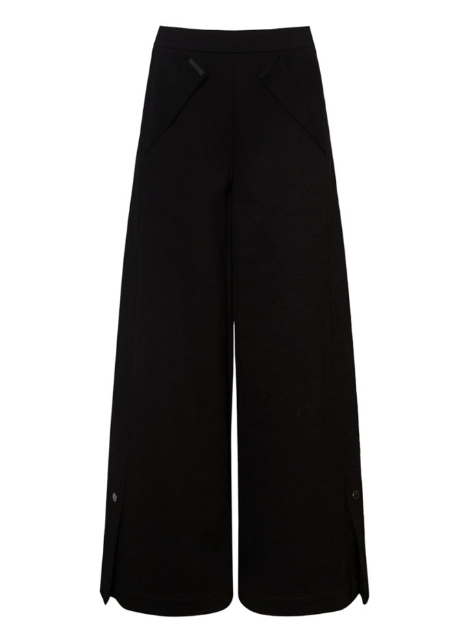 Палаццо трикотажні чорного кольору 7/11 SEVEN ELEVEN (SE_SE26PnTokio_B)