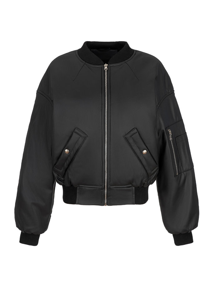 Бомбер із еко-шкіри GET DRESSED. (GD_SS25_51)