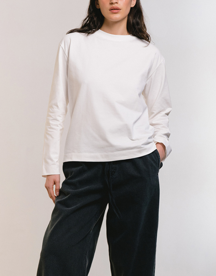 3-1068x16001 Лонгслів трикотажний молочний BALCONY GARMENT (BLCN_1441) - фото 2