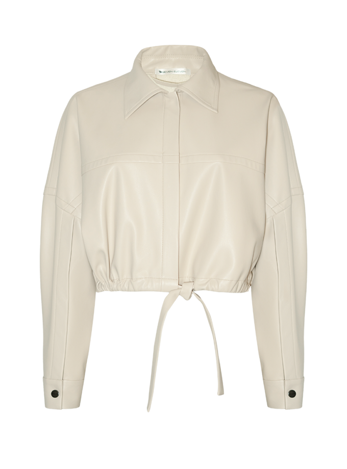 Куртка укорочена оверсайз бежева 7/11 SEVEN ELEVEN (SE_SE26JcktOvr_Bg)