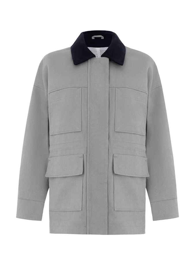 Куртка робочого на підкладі-сітці сіра GET DRESSED. (GD_SS25_13) - фото 7