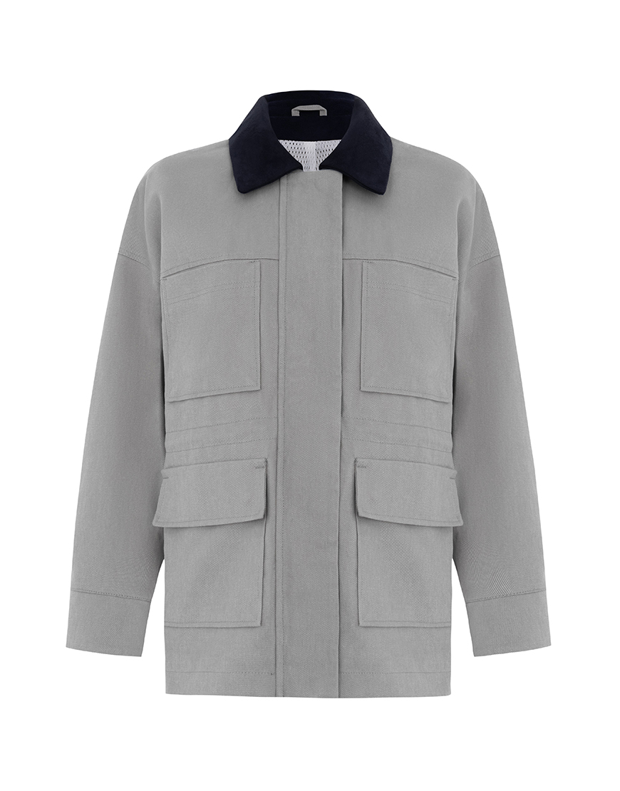 6 Куртка робочого на підкладі-сітці сіра GET DRESSED. (GD_SS25_13)