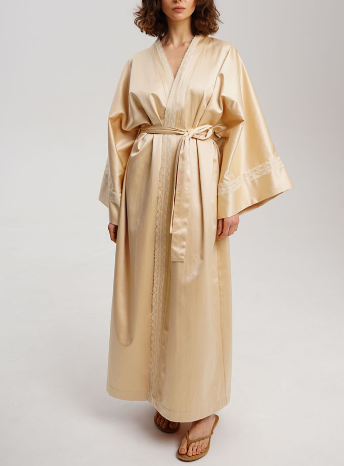 Золоте кімоно з бавовни XM BY MALINOVSKAYA (XM_30_RN9_13)
