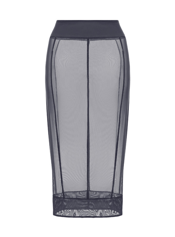 Спідниця напівпрозора сіра AMBITNA (Ambtn_7)