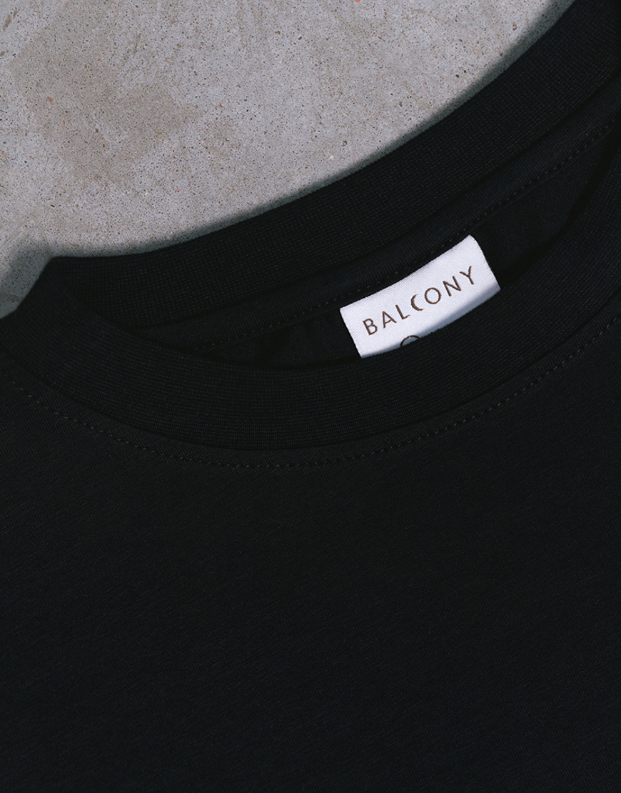 DSC00111s-1068x16001 Лонгслів трикотажний чорний BALCONY GARMENT (BLCN_1445) - фото 3