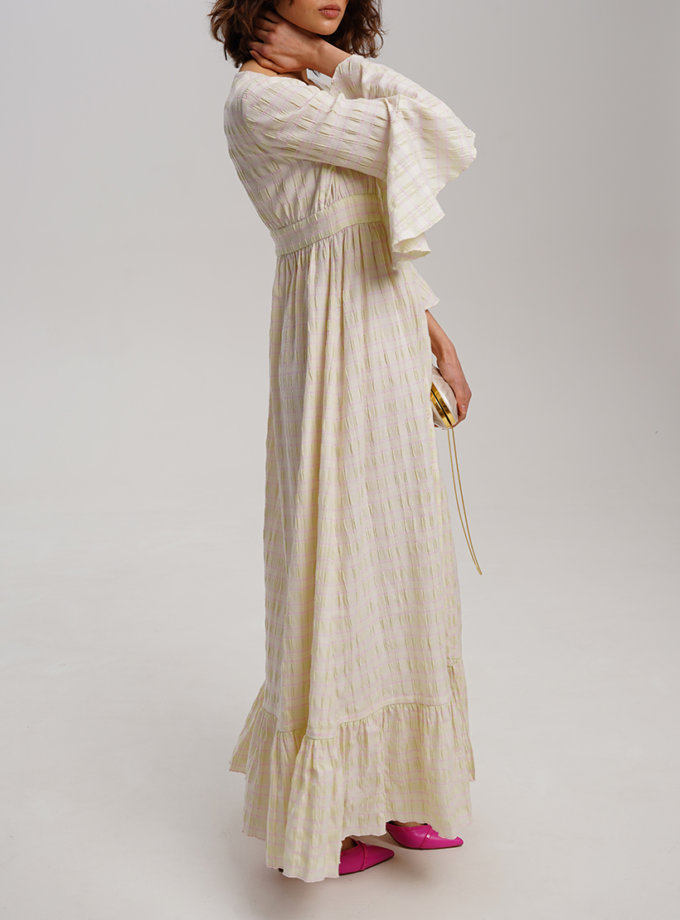 Бавовняна сукня-сорочка максі XM BY MALINOVSKAYA (XM_30_RN9_10)