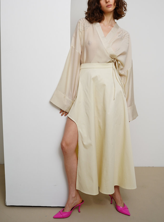 Спідниця кльош міді з вирізом збоку XM BY MALINOVSKAYA (XM_30_RN9_27)