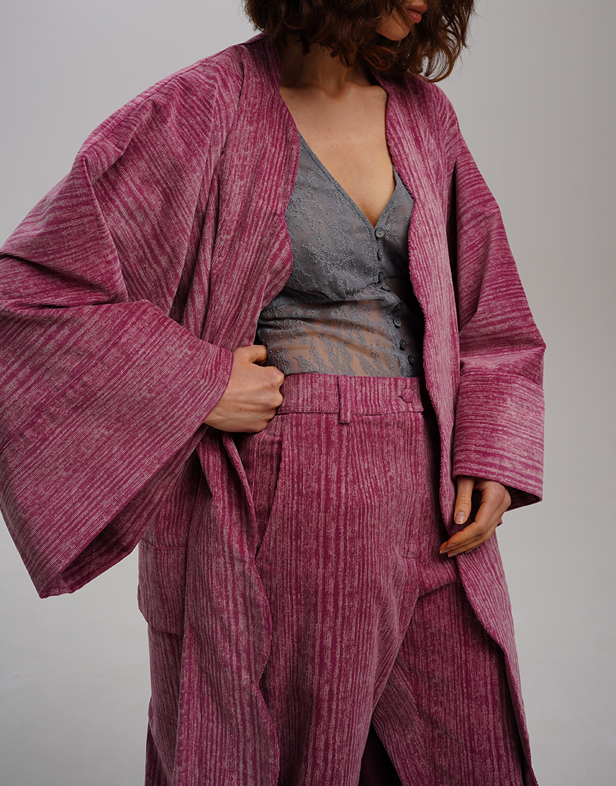 DSC06289 Рожеві брюки з натурального вельвета XM BY MALINOVSKAYA (XM_30_RN9_6) - фото 6