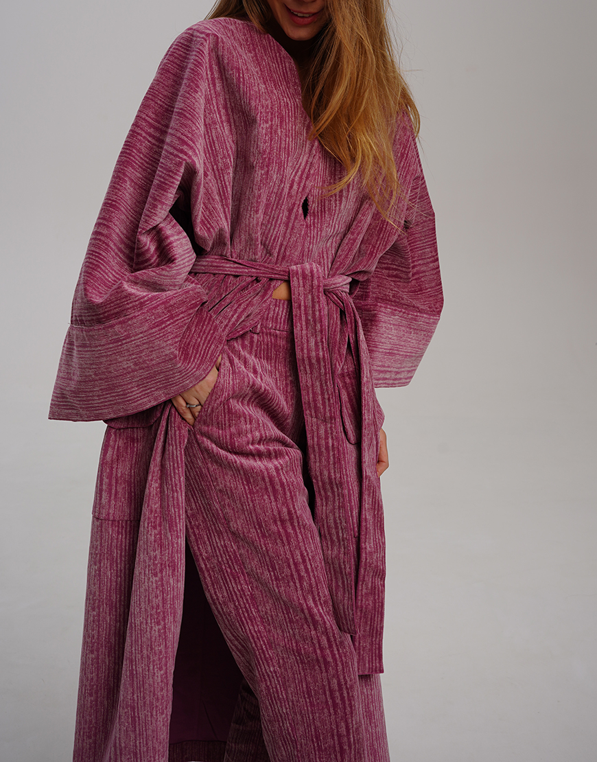 DSC06375 Рожеві брюки з натурального вельвета XM BY MALINOVSKAYA (XM_30_RN9_6) - фото 7