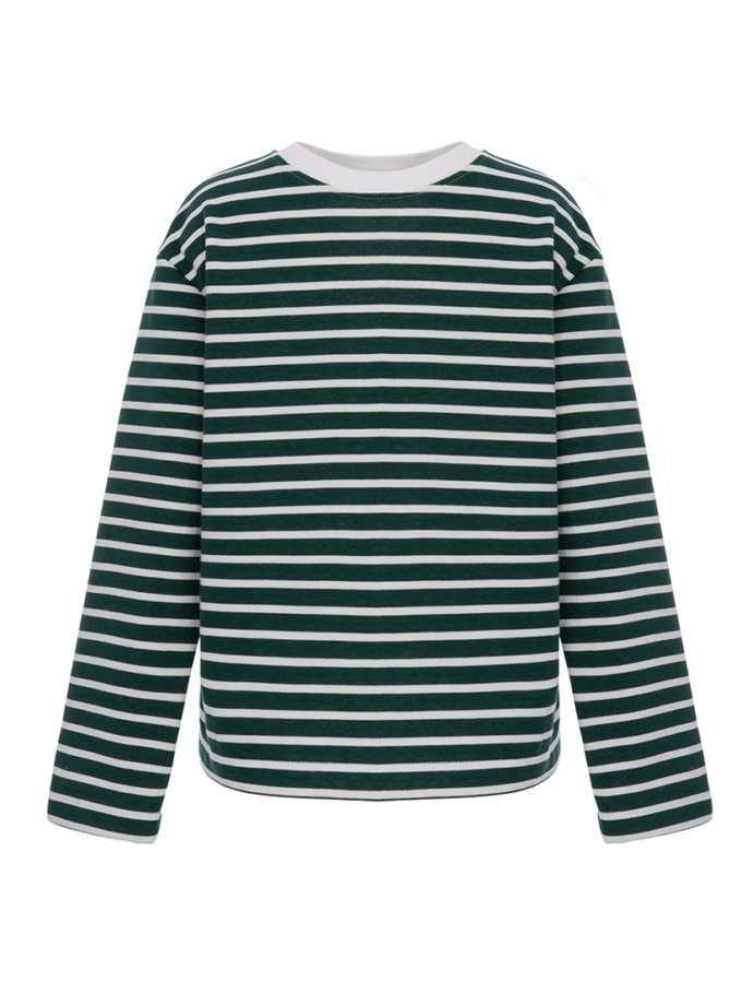 Лонгслів в зелену смужку BALCONY GARMENT (BLCN_1435)