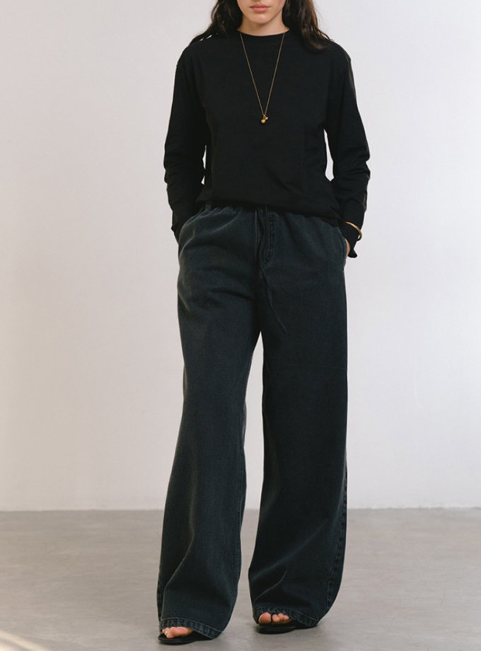 Джинси графіт на резинці BALCONY GARMENT (BLCN_1451-1)