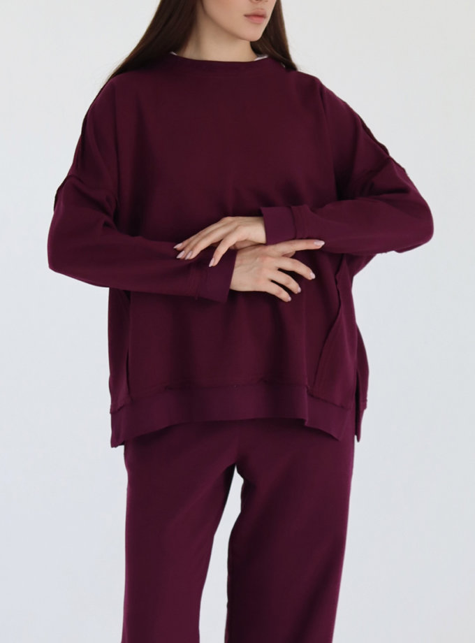 Світшот зі швами назовні MAXAVI (MX_2507)