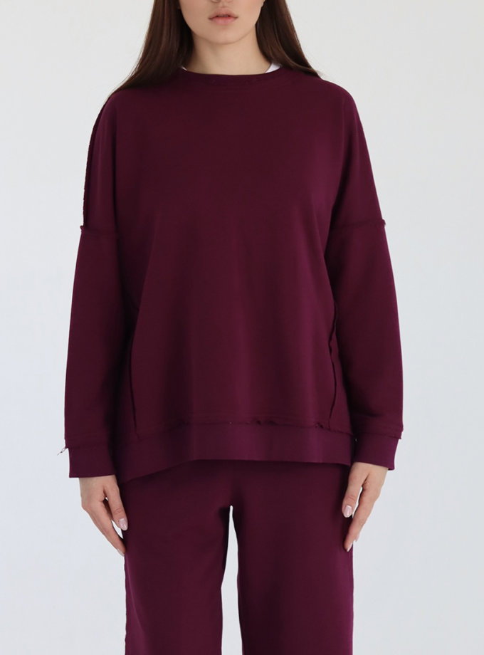 Світшот зі швами назовні MAXAVI (MX_2507)