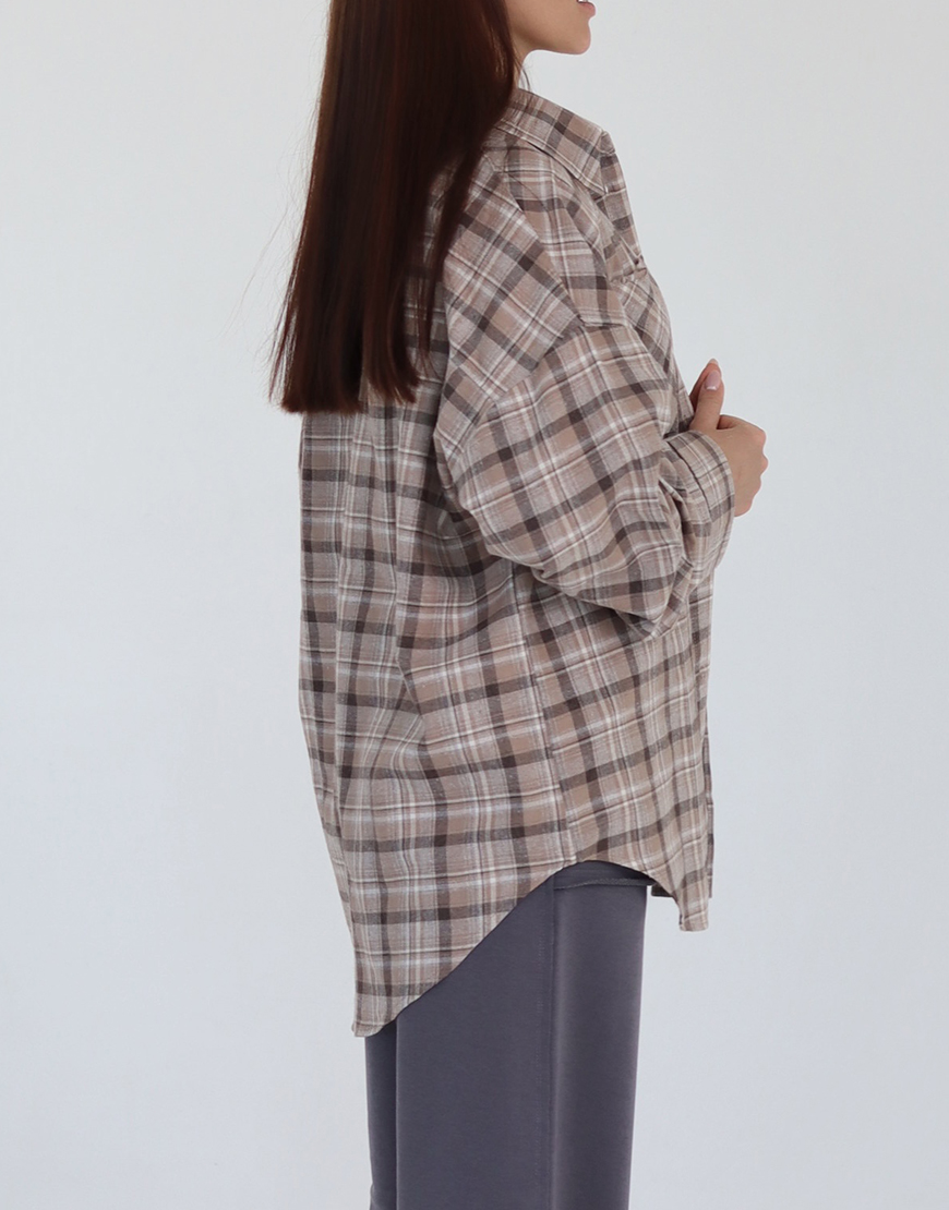 Facetune_02-04-2025-11-33-31 (1) Картата сорочка Trail Accent пісочна MAXAVI (MX_2510_beige) - фото 4