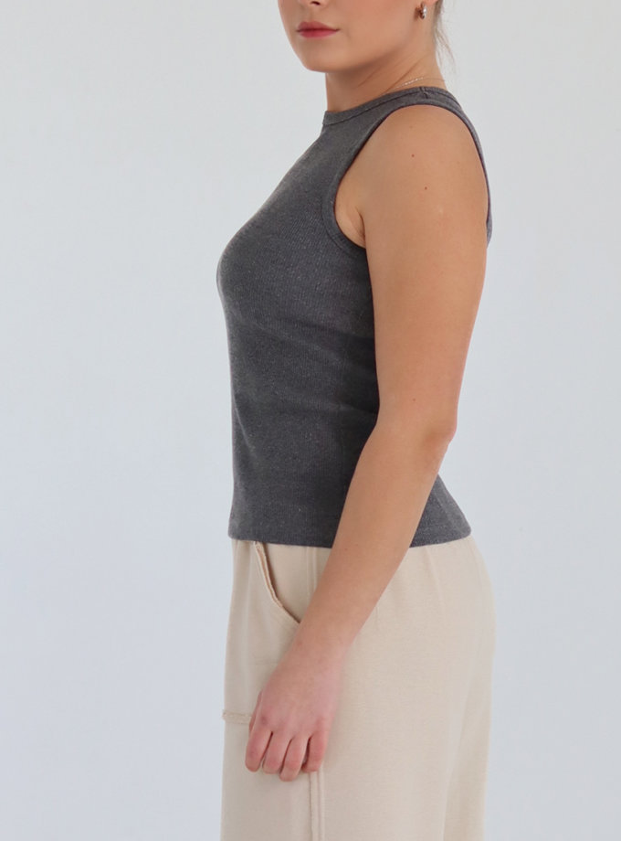 Майка Basic темно-сіра MAXAVI (MX_2509_gray)