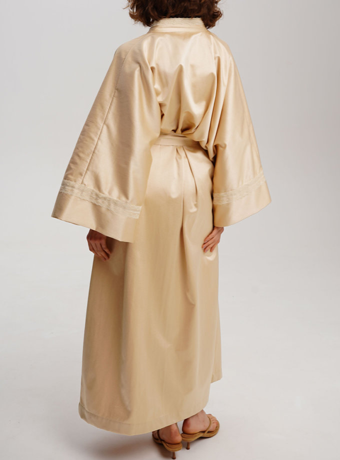 Золоте кімоно з бавовни XM BY MALINOVSKAYA (XM_30_RN9_13)