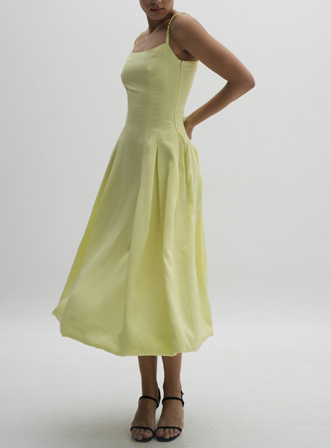 Масляна жовта сукня з шовковою підкладою Buttercup BÚDZIKO (BDZ_buttercup)