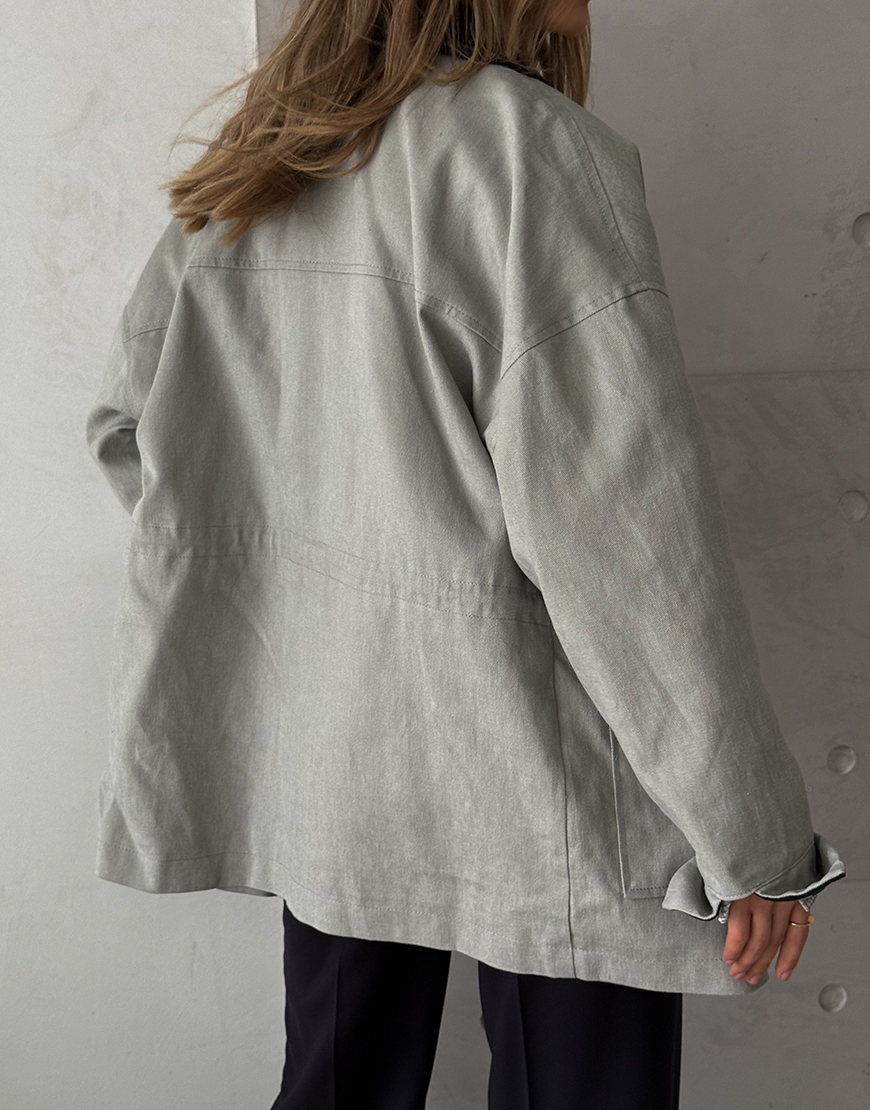 IMG_1896 Куртка робочого на підкладі-сітці сіра GET DRESSED. (GD_SS25_13) - фото 3