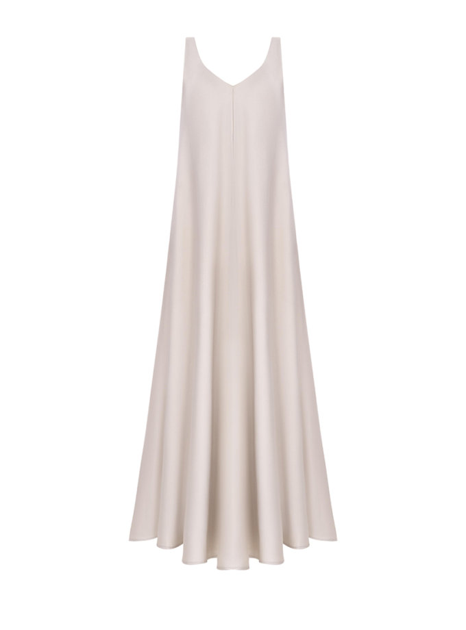 Сатинова максі-сукня з відкритою спиною THE PLUM LAB (TPL_MD-SS25-0001)
