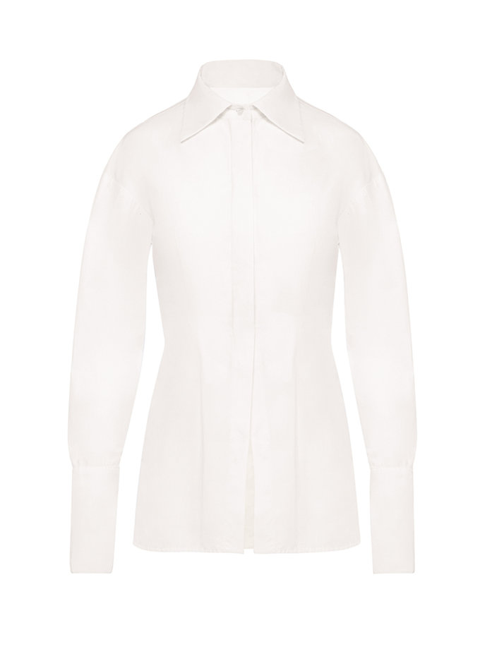 Сорочка бавовняна силуетна айворі TWINSIS CLOTHES (TW_AL_SS 4446930)