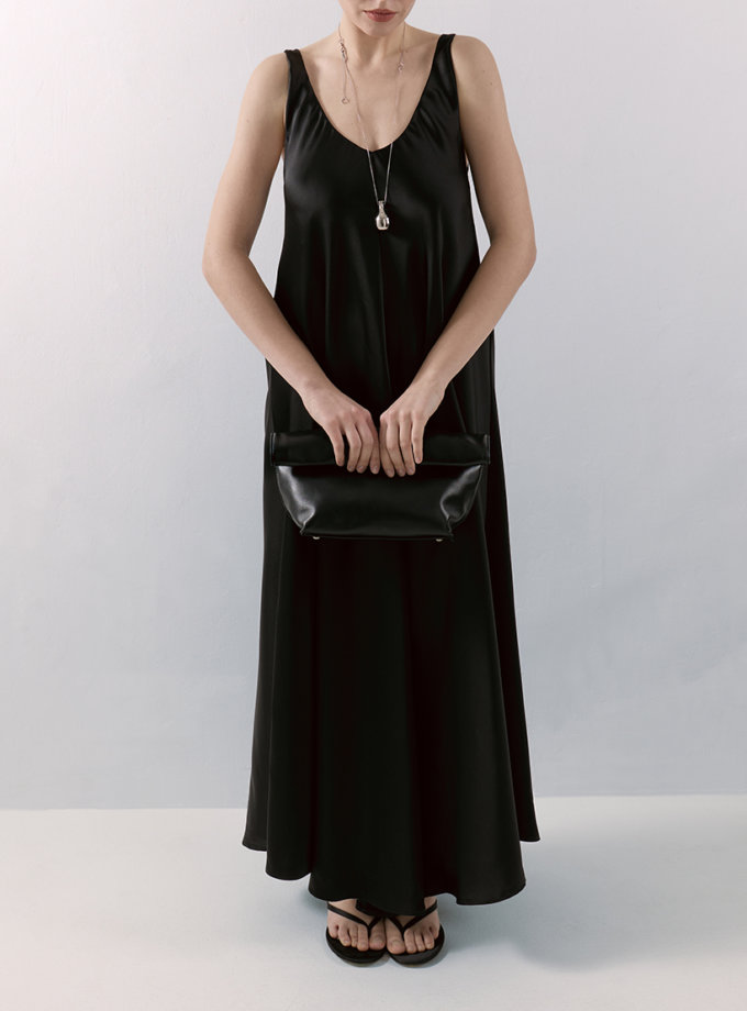 Сатинова максі-сукня з відкритою спиною THE PLUM LAB (TPL_MD-SS25-0002)