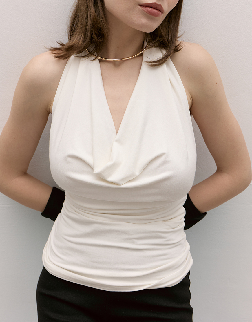 IMG_2760 Топ з драпіруванням THE PLUM LAB (TPL_HT-SS25-0001) - фото 2